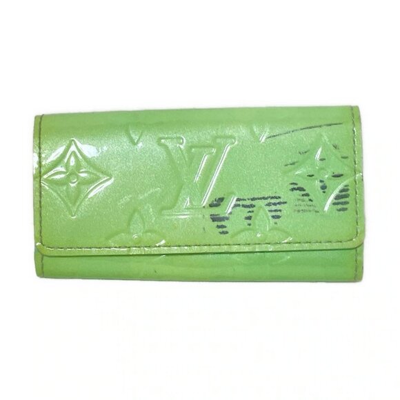 Auth LOUIS VUITTON Multicles 4 M91325 Peppermint Monogram Vernis - Picture 1 of 10